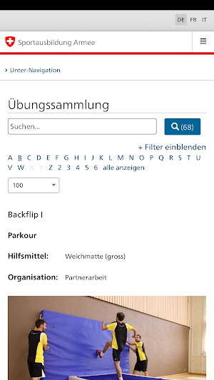 Milsport Screenshot 2