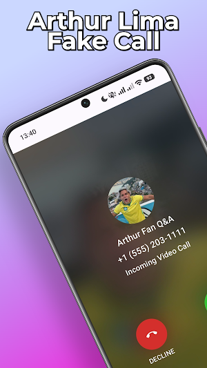Arthur Lima Fake Call & Chat Screenshot 0