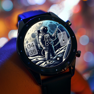 Key WF84 Astronaut Watch Face Screenshot 1