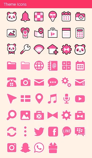 Pink Panda Theme Screenshot 3