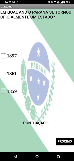 QUIZ Cultural Sul PR, SC e RS Screenshot 2