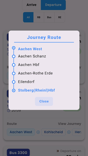 DB Züge live: ICE, IC, RE, RB Screenshot 1