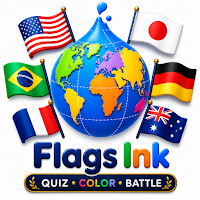 Flags Ink: Flag Quiz & Color