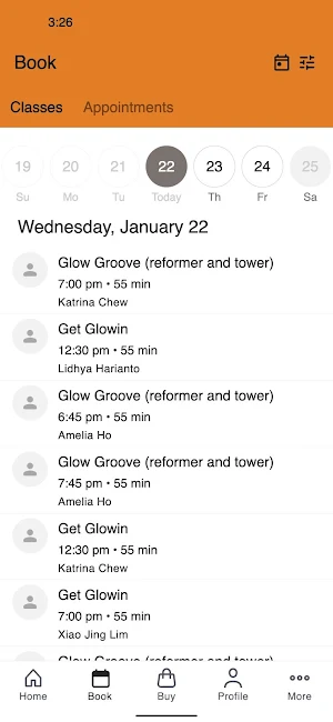 Glow Pilates SG Screenshot 1