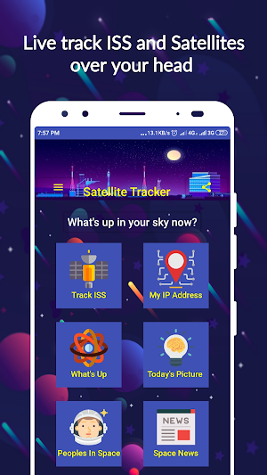 Satellite & ISS Tracker PRO Screenshot 0