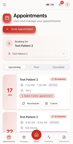 Spinecare Patient App Screenshot 2