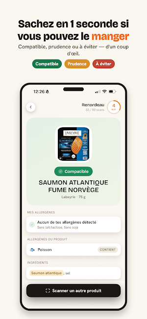 Codiz : scanner allergènes Screenshot 0