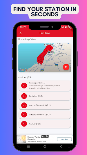 Dubai Metro Guide — Offline Screenshot 1