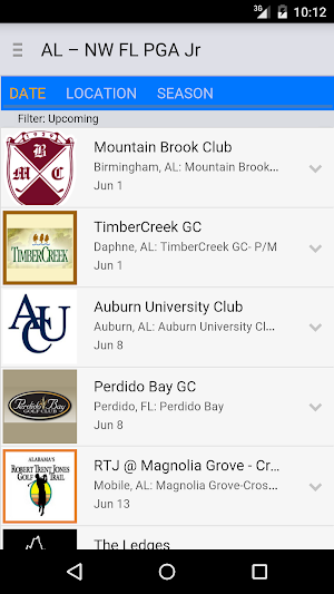 Alabama - NW Florida PGA Jr Screenshot 1