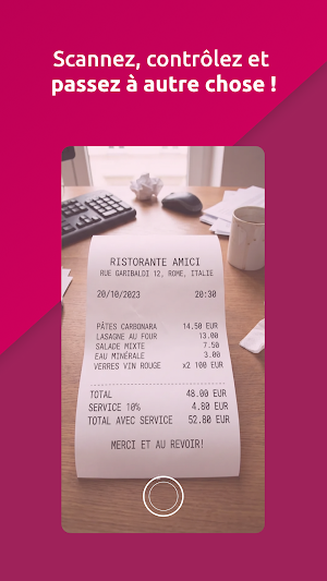 Notes de frais Banque BCP Screenshot 2