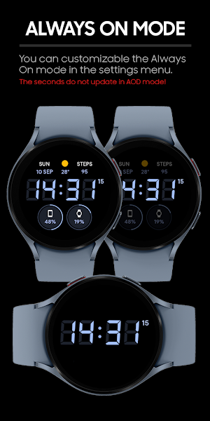 JHW Digital Bits 4: Watch face Screenshot 3