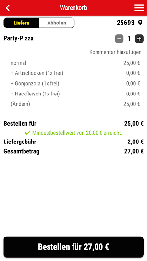 Luigi Pizzaservice Screenshot 1