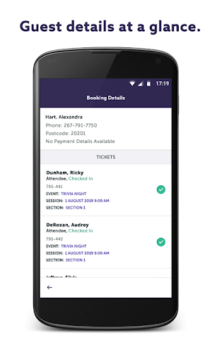 Vanco Events Scanning App Screenshot 2