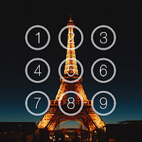 Eiffel Tower Pin Lock Screen