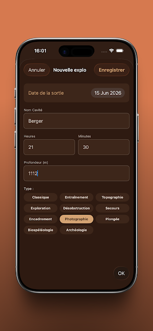 SpéléoLog Screenshot 1