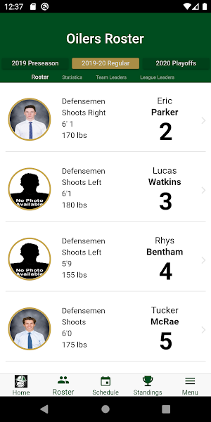 Okotoks Oilers Screenshot 2