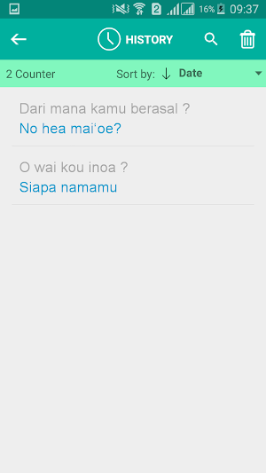 Hawaiian Indonesian Translator Screenshot 3