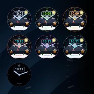 Winter Hybrid Watch Face Screenshot 2