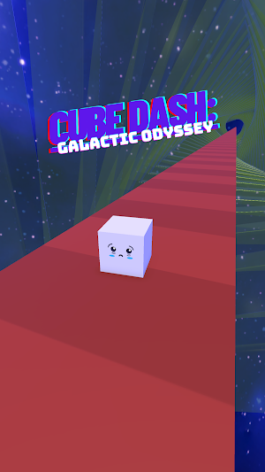 Galaxy Slider Cube Runner Game Screenshot 0