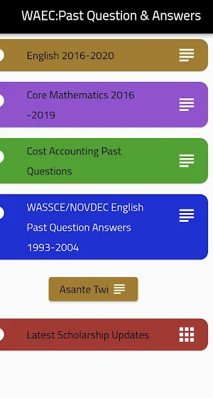 WASSCE:PAST QUESTION & ANSWERS Screenshot 1