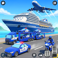 Police Car Transport Truck Sim