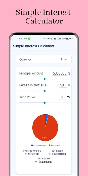 Compound Interest Calculator : daily, monthly Screenshot 1