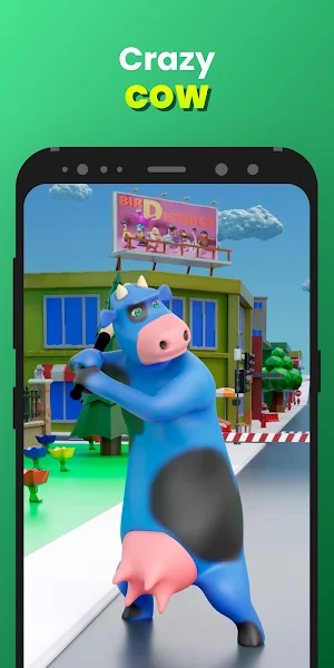 Crazy cow: Test your strength Screenshot 0