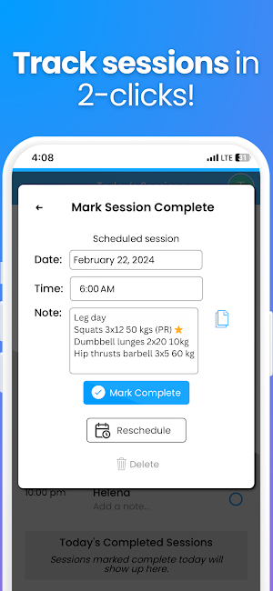 EZbook Fitness, Life Coach App Screenshot 3