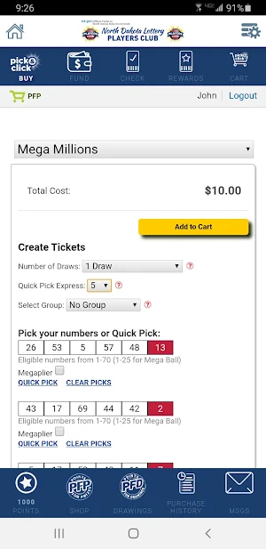 ND Lottery Players Club Screenshot 1