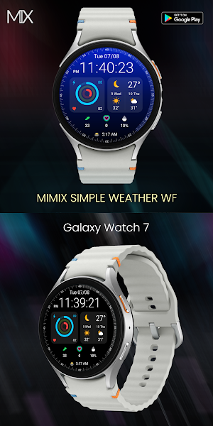 MIMIX Simple Weather Watchface Screenshot 0