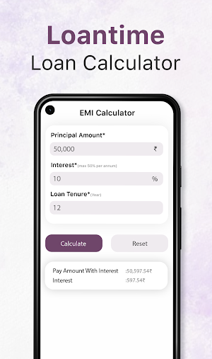 Loantime - EMI Loan Calculator Screenshot 3