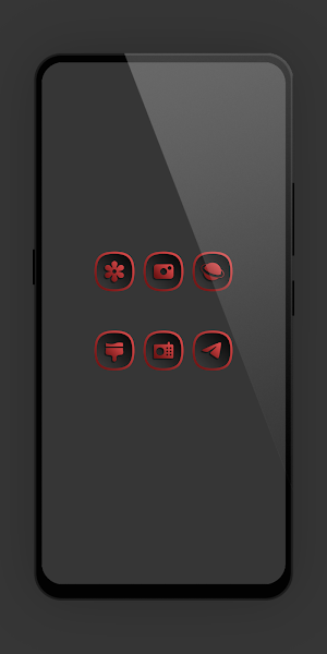 Shadow Gray Red Icon Pack Screenshot 3