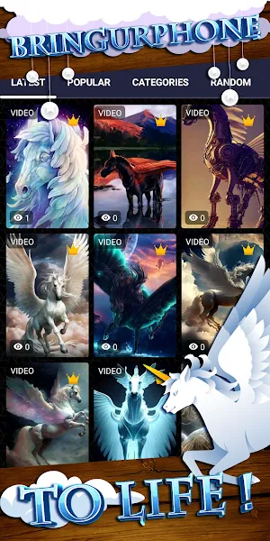 pegasus wallpaper Screenshot 1