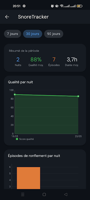 SnoreTracker Screenshot 2