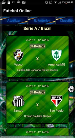 Futebol Online Screenshot 1