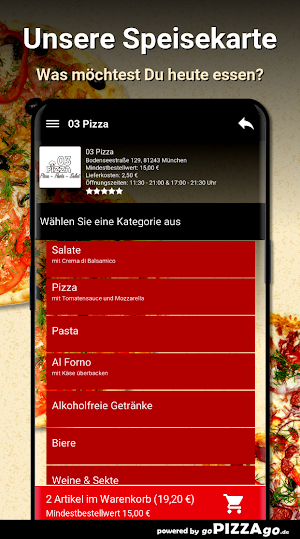 03 Pizza München Screenshot 3