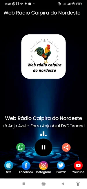 Web rádio caipira do nordeste Screenshot 3