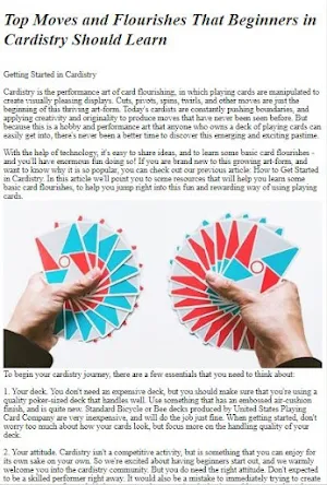 Card Flourishes Tutorial Screenshot 2