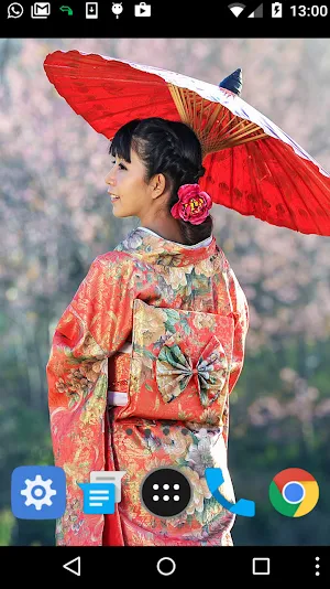 japanese kimono wallpaper Screenshot 1
