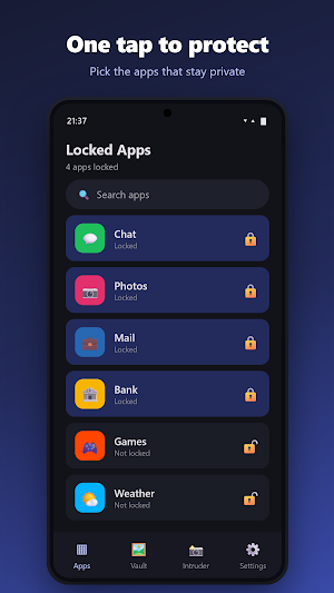 Boring Applocker - App Lock Screenshot 1