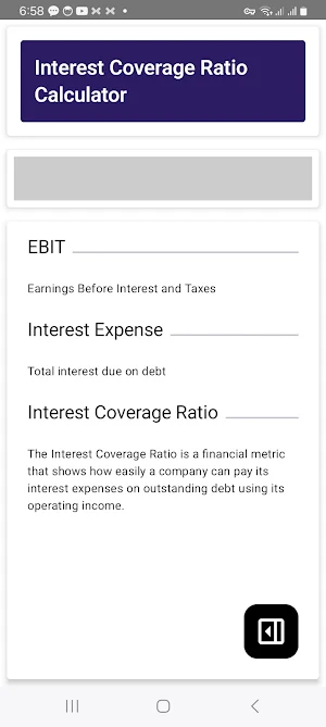 ICR Calculator Screenshot 1