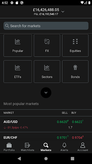 KQ Markets CFD Trading App Screenshot 2