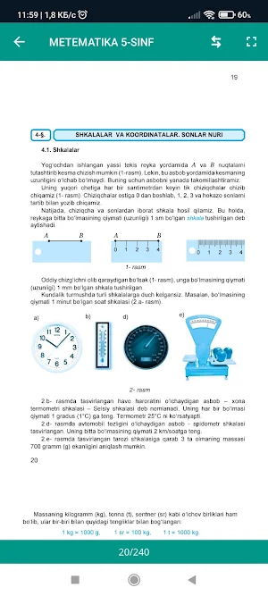 Matematika 5-sinf Screenshot 3