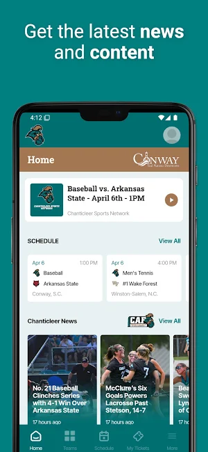 Coastal Carolina Chanticleers Screenshot 0