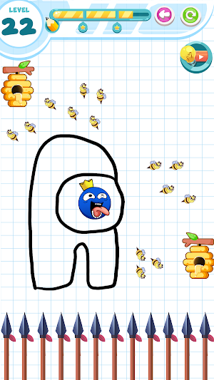 Save Rainbow: Blue monster Screenshot 3