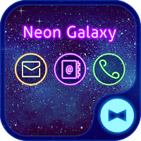 Stylish Wallpaper Neon Galaxy Theme