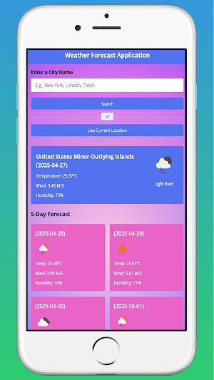Real Weather Forecast App Screenshot 1