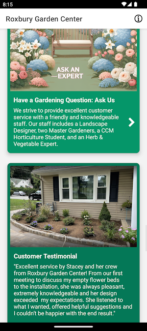 Roxbury Garden Center Screenshot 2