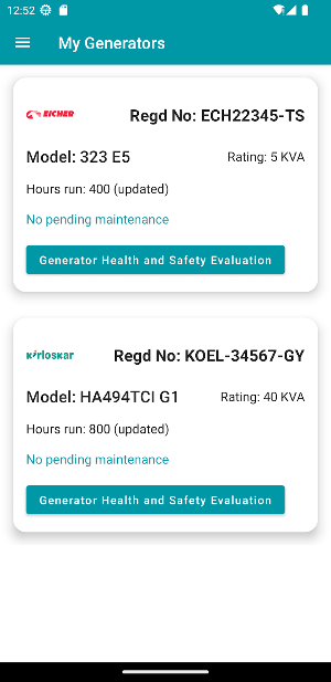 Generator Care Screenshot 1