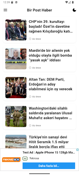 Bir Post Haber - Son Dakika Screenshot 0